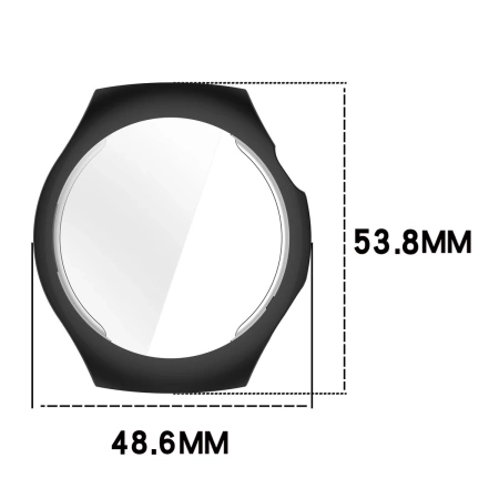 Etui z osłoną ekranu Bizon Case Watch Felipe do Huawei Watch 5 46mm, czarne