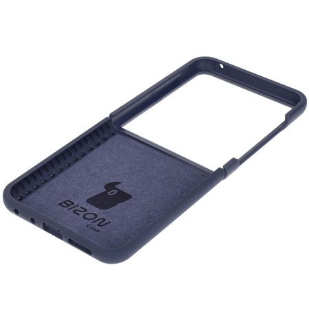 Silikonowe etui Bizon Soft Case do Motorola Razr 50 Ultra, ciemnoniebieskie