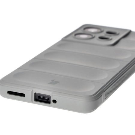 Pancerne etui Bizon Case Tur do Motorola Edge 50 Pro, jasnoszare