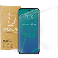 Folia hydrożelowa na ekran Bizon Glass Hydrogel Front Duo do Motorola Moto G14 / G54 / G55 / G84, 2 sztuki