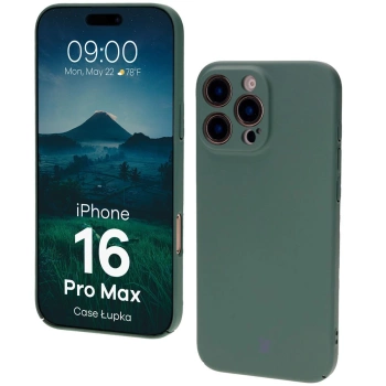 Etui Bizon Case Łupka do iPhone 16 Pro Max, zielone