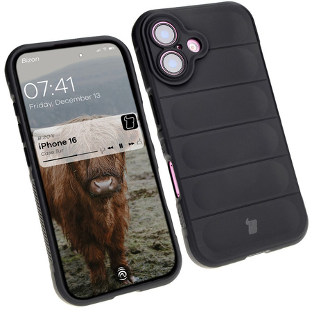 Pancerne etui Bizon Case Tur do iPhone 16, czarne