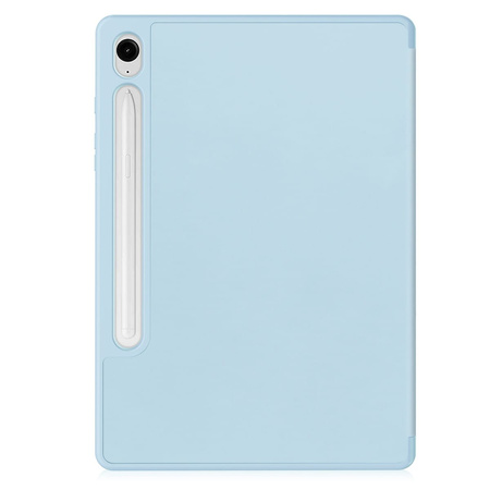 Etui Bizon Case Tab Lizard do Samsung Galaxy Tab S9 / S9 FE, błękitne
