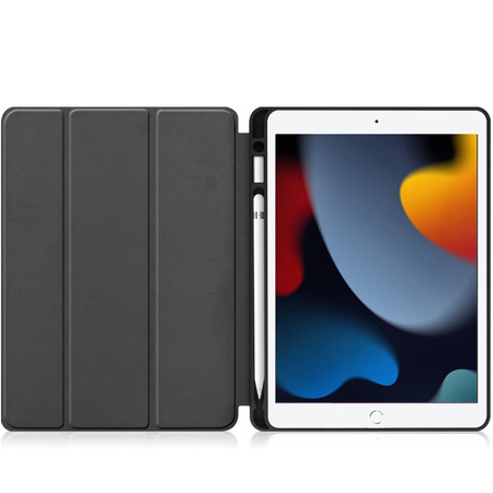 Etui Bizon Case Tab Lizard do iPad 9/8/7 10.2 2021/2020/2019, błękitne