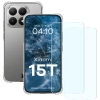 Elastyczne etui + 2x szkło hartowane Bizon Case Clear Pack do Xiaomi 15T
