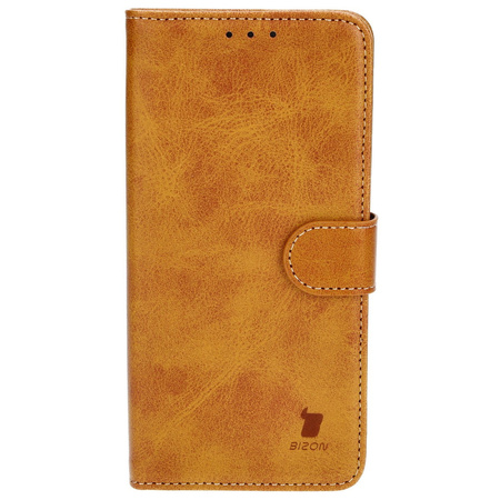 Etui z klapką Bizon Case Pocket do Galaxy S23 FE, brązowe