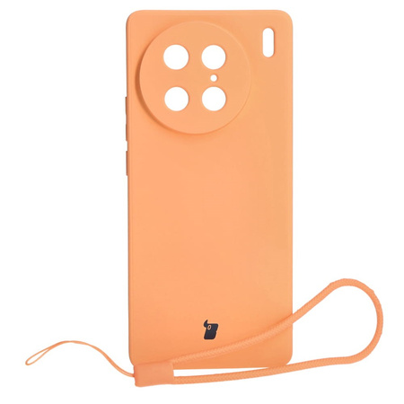 Etui Bizon Case Silicone Sq do VIVO X90 Pro, pomarańczowe