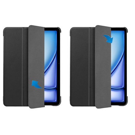 Etui Bizon Case Tab Croc do iPad Air 13" M2 2024, czarne