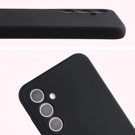 Silikonowe etui Bizon Soft Case do Galaxy A35 5G, czarne