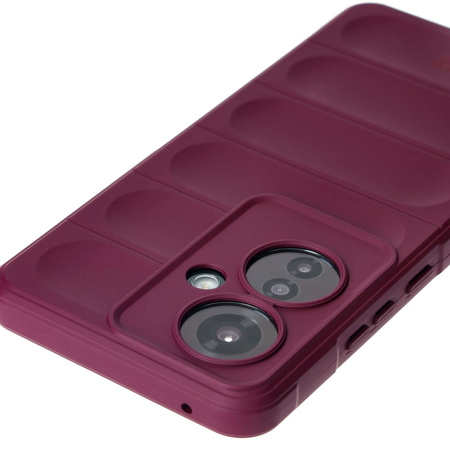 Pancerne etui Bizon Case Tur do Oppo Reno11 F 5G, burgundowe