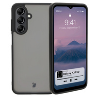 Etui Bizon Case Angelo do Galaxy A26 5G, półprzezroczyste z czarną ramką