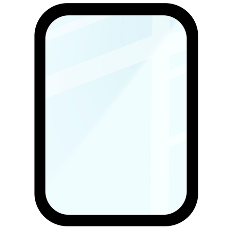 Szkło hybrydowe Bizon Glass Watch Edge Hybrid dla Xiaomi Smart Band 9 Pro, czarne