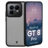 Etui Bizon Case Angelo do Realme GT 8 Pro, przydymione z czarną ramką