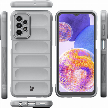 Pancerne etui Bizon Case Tur do Galaxy A23 4G / 5G, jasnoszare