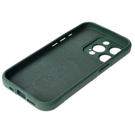 Pancerne etui Bizon Case Tur do iPhone 15 Pro, ciemnozielone