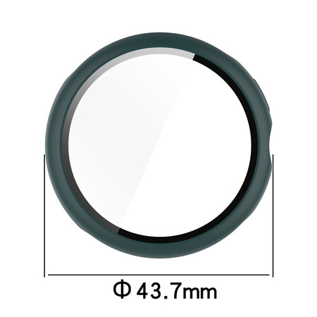 Etui ze szkłem do zegarka Bizon Case Watch Adamo do Google Pixel Watch 3 41mm, zielone