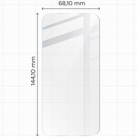 Elastyczne szkło hybrydowe Bizon Glass Mule do iPhone 15
