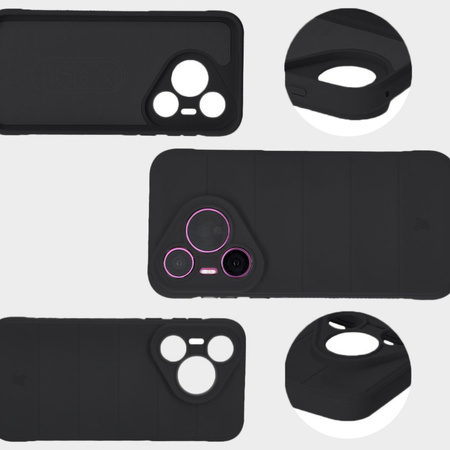 Pancerne etui Bizon Case Tur do Huawei Pura 70, czarne