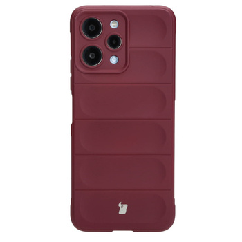 Pancerne etui Bizon Case Tur do Xiaomi Redmi 12, burgundowe
