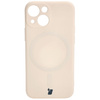 Etui Bizon Case Silicone Magnetic Sq do iPhone 13 Mini, beżowe