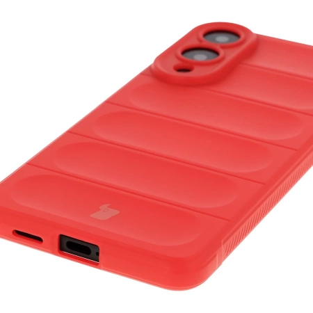 Pancerne etui Bizon Case Tur do Galaxy S25 Edge, czerwone