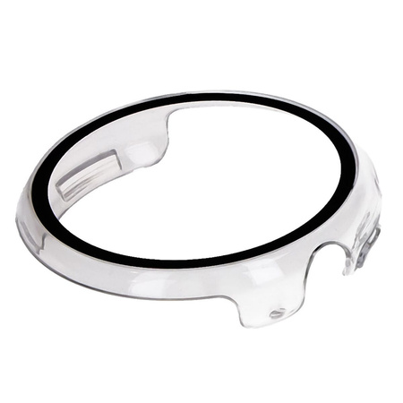 Etui ze szkłem do zegarka Bizon Case Watch Adamo do Google Pixel Watch 3 41mm, przeźroczyste