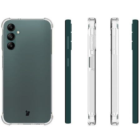 Etui + 2x szkło + obiektyw Bizon Case Clear Pack do Galaxy A14 4G/5G, przezroczyste