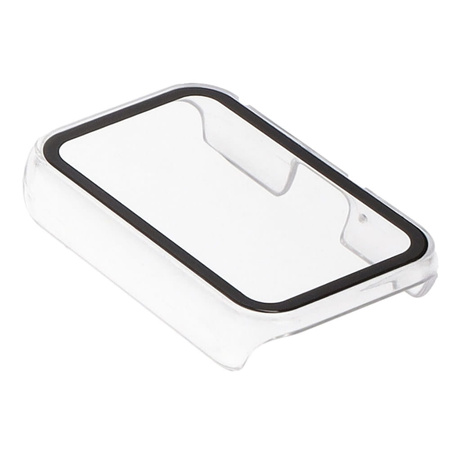 Etui Bizon Case+Glass Watch do Galaxy Fit 3, przezroczyste