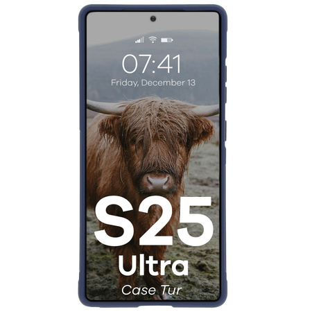 Pancerne etui Bizon Case Tur do Galaxy S25 Ultra, granatowe