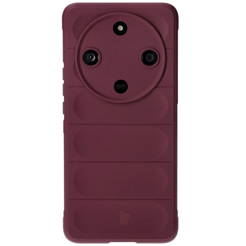 Pancerne etui Bizon Case Tur do Honor Magic6 Lite, burgundowe