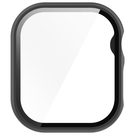 Etui ze szkłem do zegarka Bizon Case Watch Adamo do Apple Watch 11 / 10 (46mm), czarne