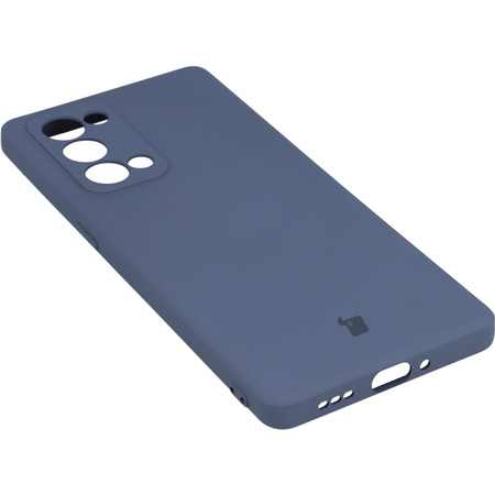 Etui Bizon Case Silicone do Oppo Reno 6 Pro, szare
