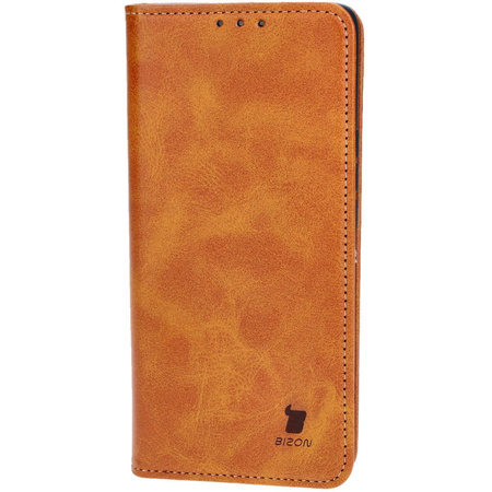 Etui z klapką Bizon Case Pocket Pro do Honor Magic6 Lite, brązowe