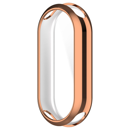 Etui Bizon Case Watch Felipe do Xiaomi Mi Smart Band 8, różowozłote