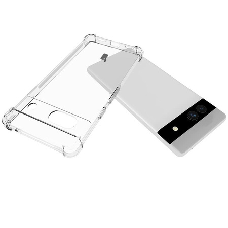 Etui + 2x szkło + obiektyw Bizon Case Clear Pack do Google Pixel 7A, przezroczyste