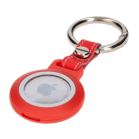 Etui Bizon Case Locator Waterproof do Apple AirTag, czerwone
