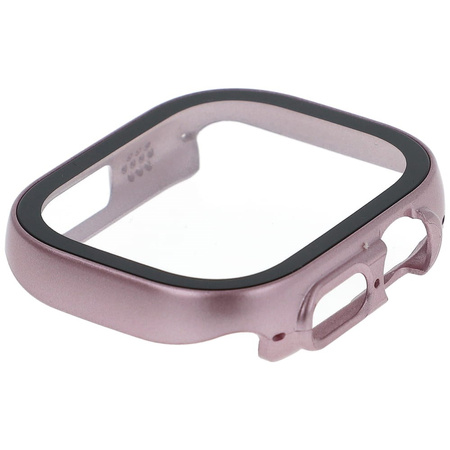 Etui Bizon Case Watch Adamo do Apple Watch Ultra 49mm, różowe