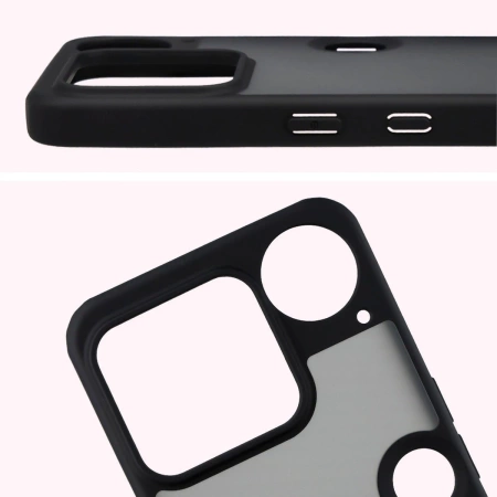 Etui Bizon Case Angelo do Nothing Phone (3), przydymione z czarną ramką