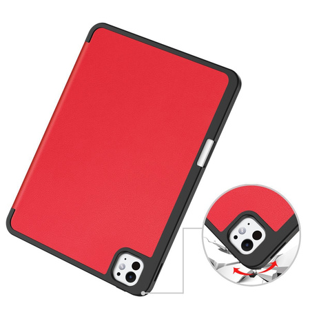 Etui Bizon Case Tab Lizard do iPad Pro 11" 2025 / 2024, czerwone
