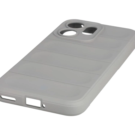 Pancerne etui Bizon Case Tur do Oppo Reno 14 F / 14 FS, jasnoszare