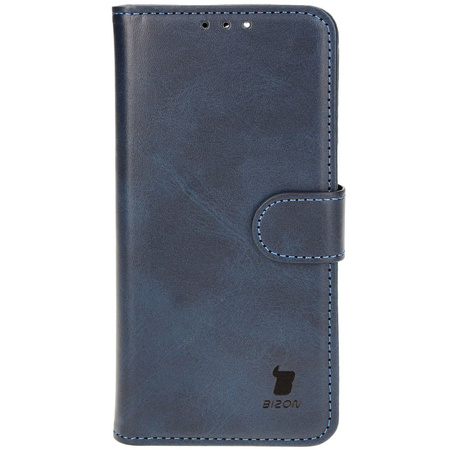 Etui z klapką Bizon Case Pocket do iPhone 16 Pro, granatowe