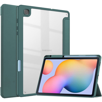 Etui Bizon Case Tab Clear Matt do Samsung Galaxy Tab S6 Lite 2024/2022/2020, ciemnozielone