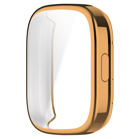 Etui Bizon Case Watch Felipe do Xiaomi Redmi Watch 3, różowozłote