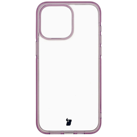 Etui Bizon Case Halo do iPhone 15 Pro Max, przezroczysto-fioletowe