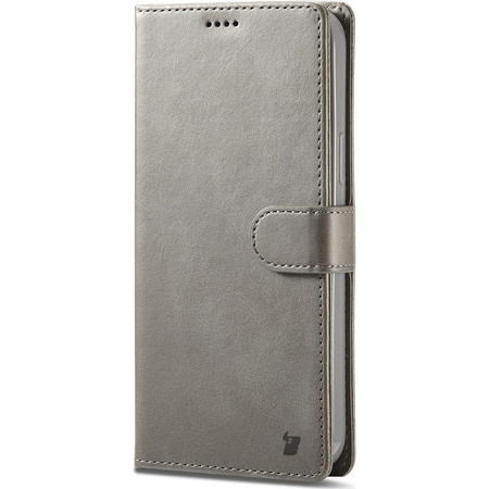 Etui Bizon Case Wallet do iPhone 14 Pro, szare