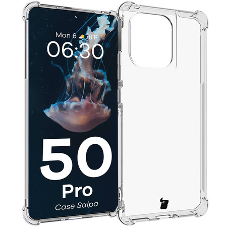 Elastyczne etui Bizon Case Salpa do Motorola Edge 50 Pro, przezroczyste