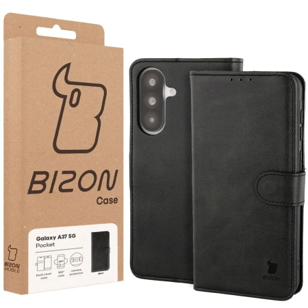 Etui z klapką Bizon Case Pocket do Galaxy A37 5G, czarne