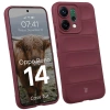 Pancerne etui Bizon Case Tur do Oppo Reno 14, burgundowe