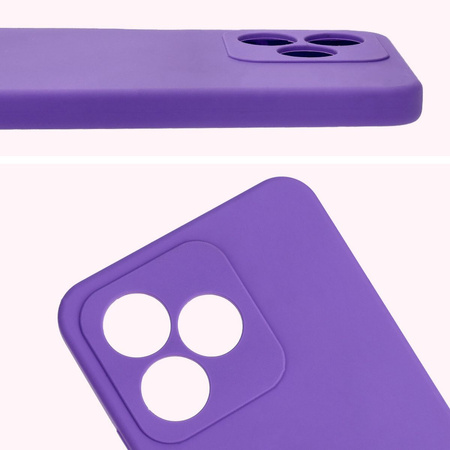 Silikonowe etui Bizon Soft Case do Realme Note 50 / Realme C53 / C51, fioletowe