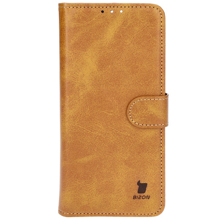 Etui z klapką Bizon Case Pocket do Oppo Reno11 F 5G, brązowe